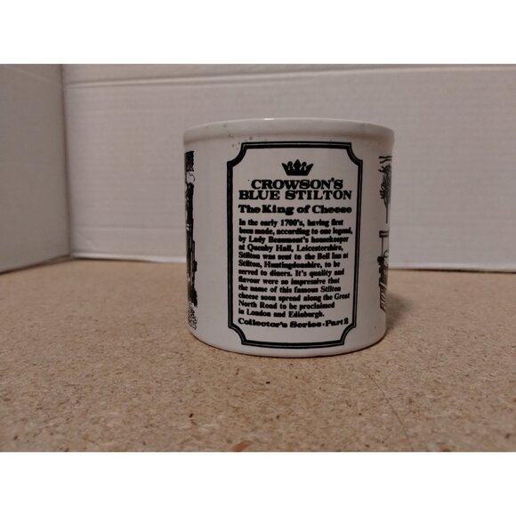 Crowson's Blue Tilton The King of Cheese Staffordshire Potteries Made in England - Picture 5 of 6